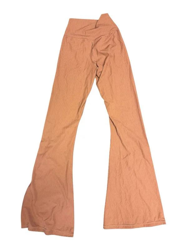 Sunzel Ribbed Flare Leggings – Light Brown Clay, Size S, NWOT - Image 3