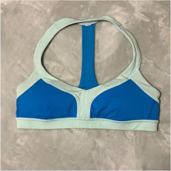 Lululemon Run Sprint Sports Bra Beach Blanket Blue Medium Support Racerback 6 - Image 2