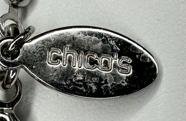 Chico's Be Inspired Be True Silver Pendant Necklace ✨ - Image 8