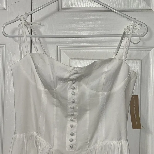O.P.L White Midi Dress(Size XS) - Image 8