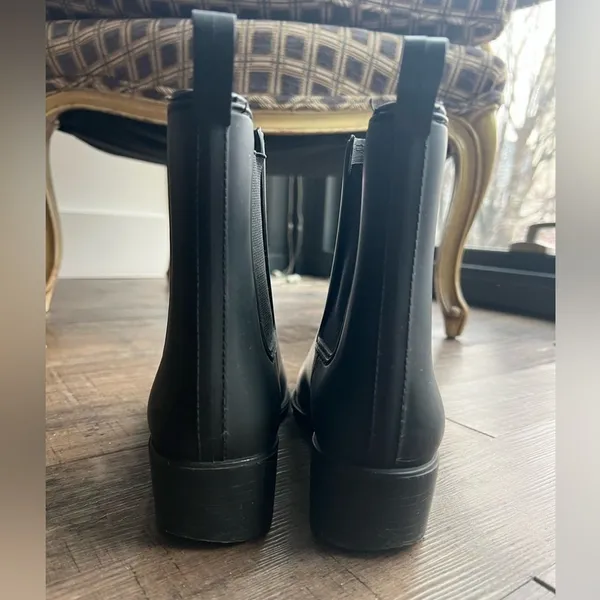 Jeffrey Campbell Matte Black Chlesea Rain Boots - Image 5