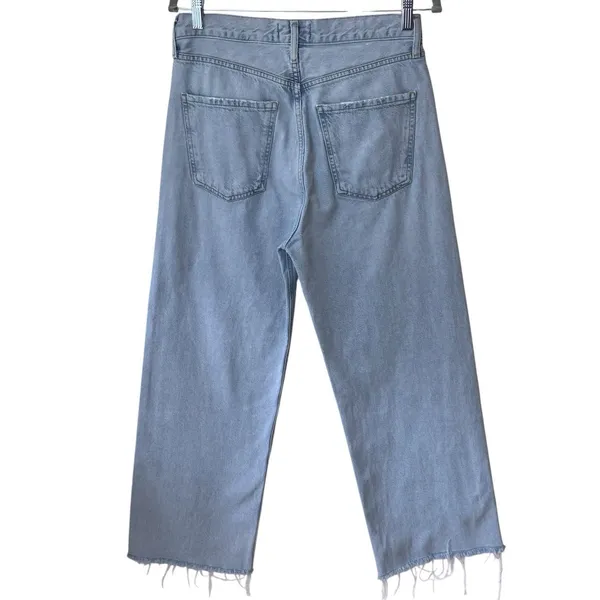 Agolde Ren High Rise Wide Leg Jeans Lightwash Capsule‎ Comfort Minimalist 28 - Image 6