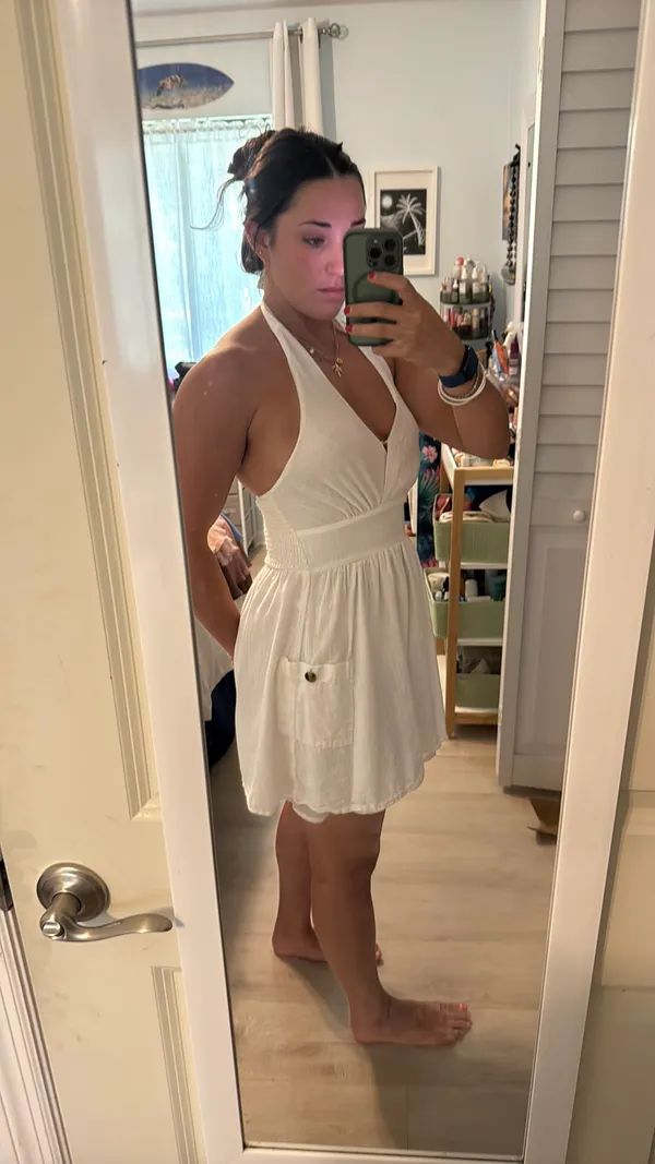 American Eagle Halter top white dress - Image 3