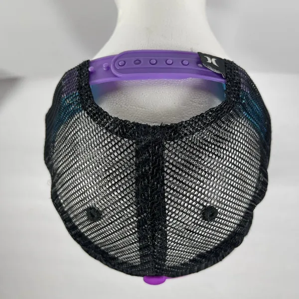 Hurley Youth Trucker Hat Snapback Purple Black Teal Mesh Surf Cap Boys Gir - Image 3
