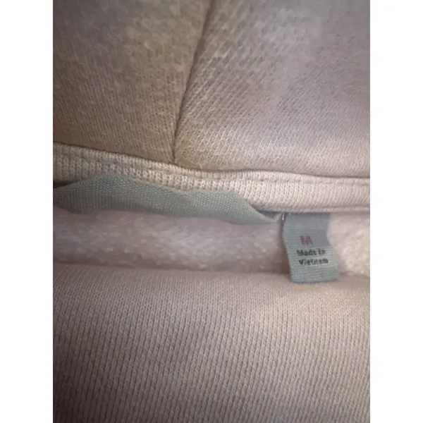 Athleta Funnel Neck Sweatshirt Women's Medium Pink Thumbholes Pullover Cozy - Image 5
