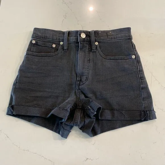 Madewell High-Rise‎ Denim Shorts Black Size 24 - Image 2