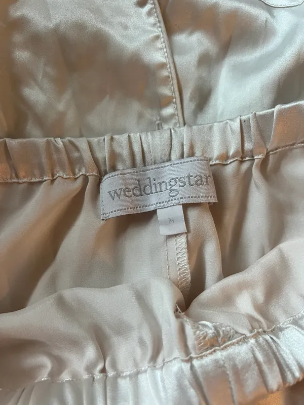 Wedding Star Silk White Pajamas - Image 2