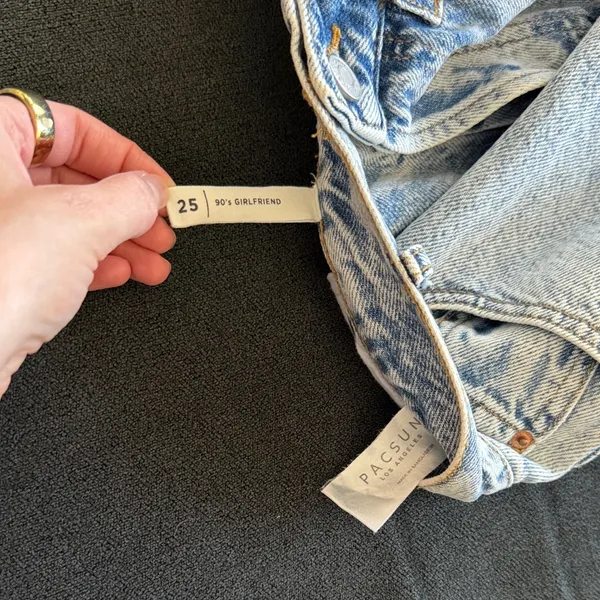 PacSun Distressed Light Denim Jean Shorts - Image 2