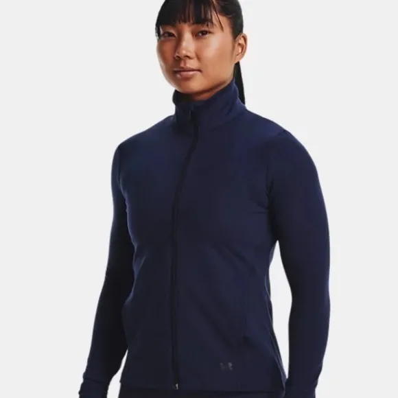 Patagonia Organic Cotton Navy Zip Up Gorpcore Sweatshirt Thumbholes M - Image 2