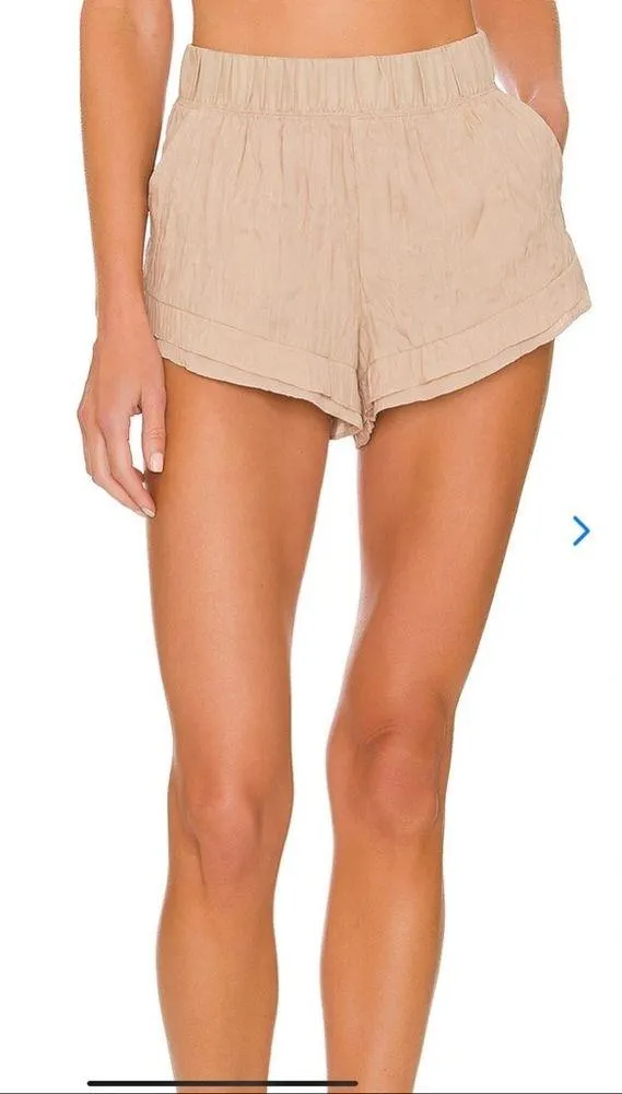 Free People Lets Go Out Short Khaki - Image 4