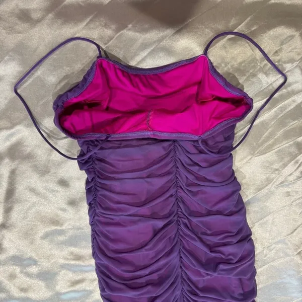 SheIn Pink Purple Mini Dress - Image 7