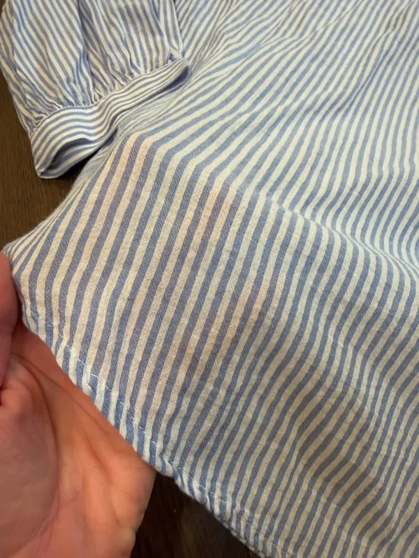 H&M Women’s Lightweight Striped Cotton Top Medium NWT - C30-001 - Image 9