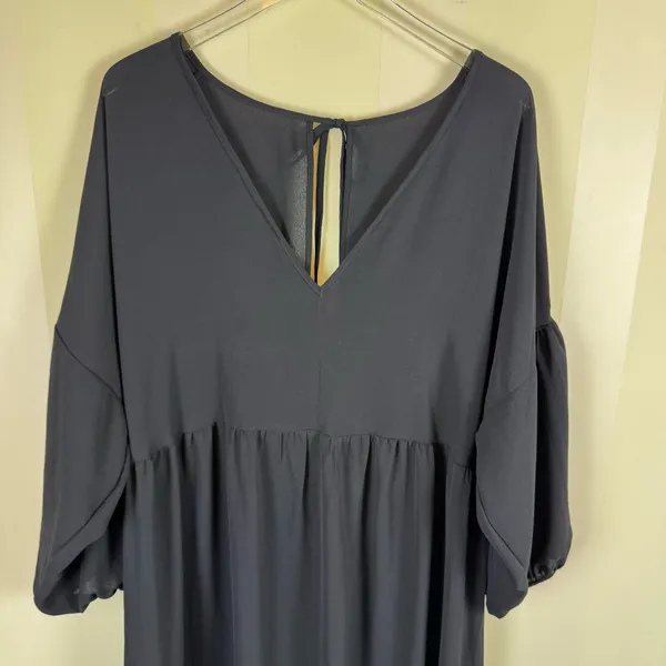 ASOS DESIGN Curve Black Tiered Midi Dress Size 16 NWT - Image 6