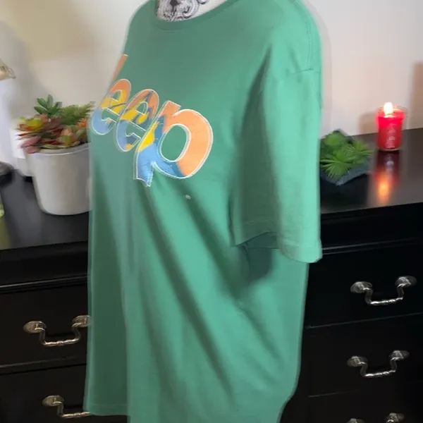 Goodfellow & Co. Green Jeep Graphic Tee Size Medium - Image 2