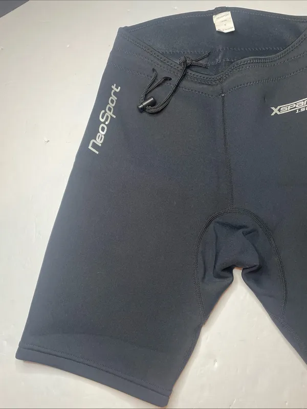 Black Xspan 1.5mm Neoprene Swim/Surf Shorts Unisex Size S - Image 2