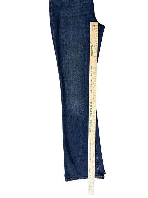 Banana Republic Womens 27/4 High Rise Bootcut Jeans Dark Wash USED - Image 9