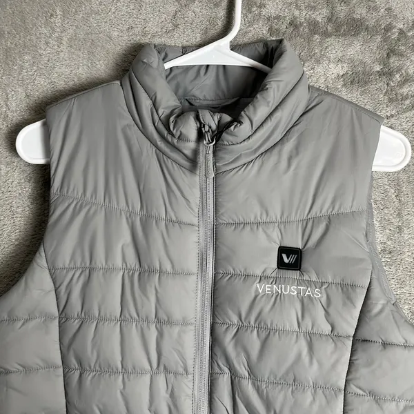 Venustas Women's Heated Quilted Vest Size Small Gray‎ New No Battery - Image 2