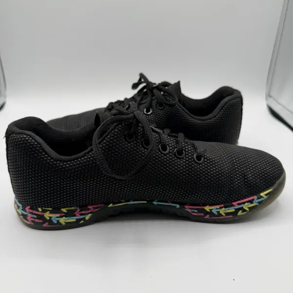 NOBULL Mesh Trainer Shoes Womens 8 Mens 6.5 Black Neon CrossFit Gym Sneaker - Image 5