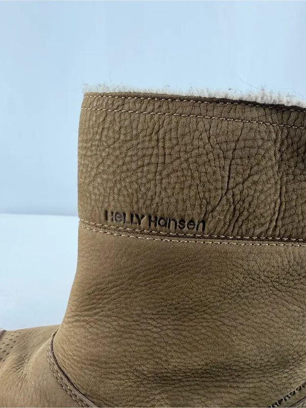 Helly Hansen‎ Waterpoof Leather Shearling Winter Pull On Boots in Brown Size 5.5 - Image 8