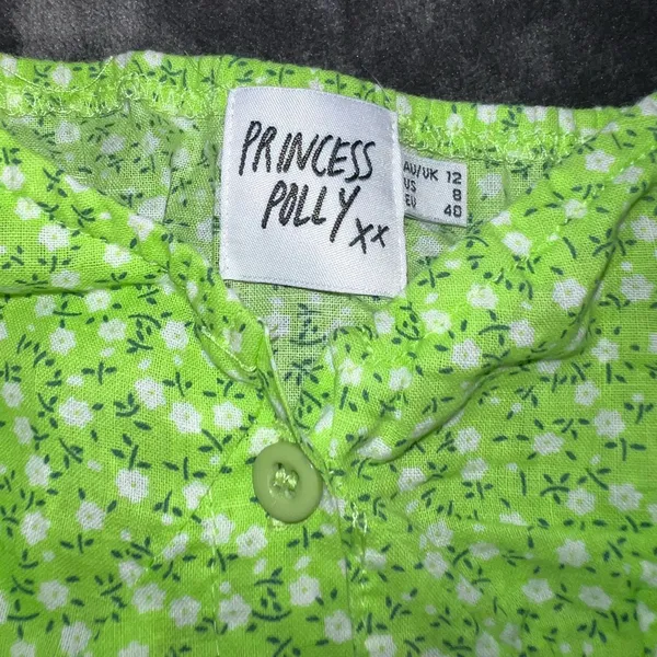 Princess Polly Laguna Top in Green Size 8 - Image 11