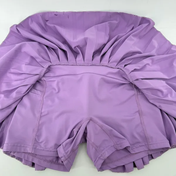 Gold Hinge Pleated Tennis Skirt Skort Purple Women XS Pickleball Preppy Sporty - Image 3