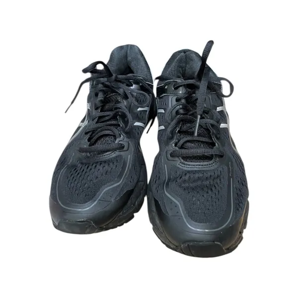 Asics Gel-Kayano 22 Black Silver Running Shoes T598N Womens 9.5 - Image 2