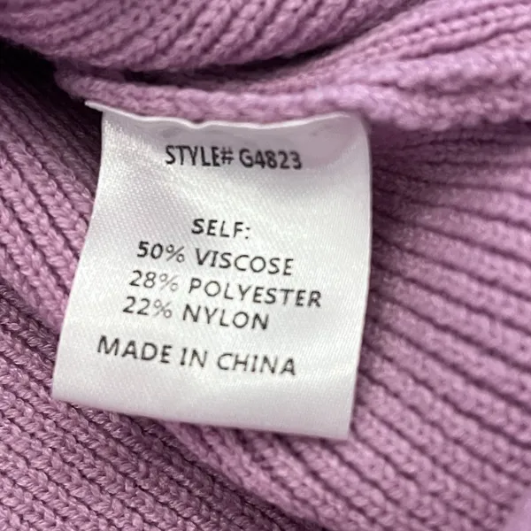 Shop‎ the Mint Mock Neck Oversized Sweater S Purple - Image 7