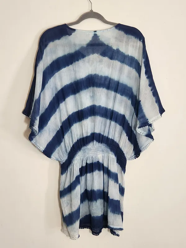 Shiraleah Blue Dyed Cotton Swim Cover-Up One Size - Image 4