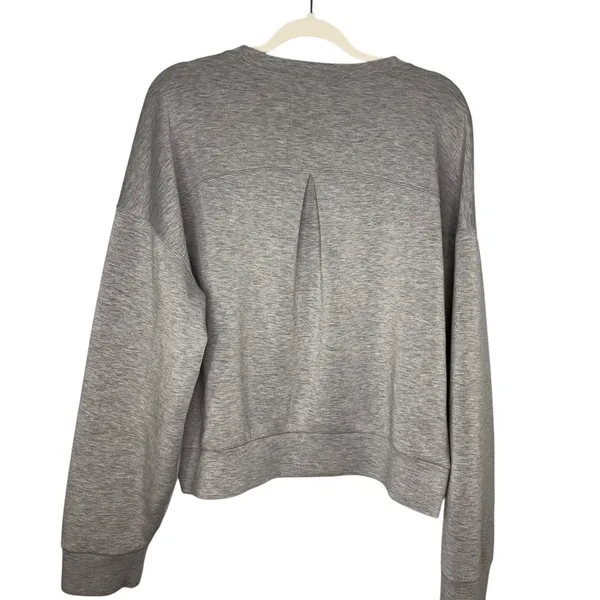 SPANX AirEssentials Crewneck Sweatshirt Heathered Gray Size XL Women's Pullover - Image 3