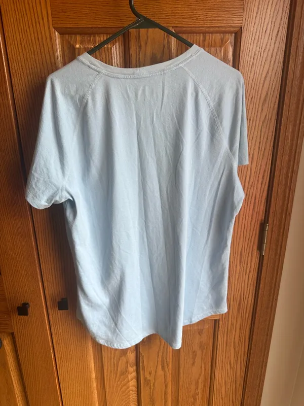 Women’s Carhartt Force Relaxed Fit Pocket T-shirt Light Blue Size XL New - Image 4