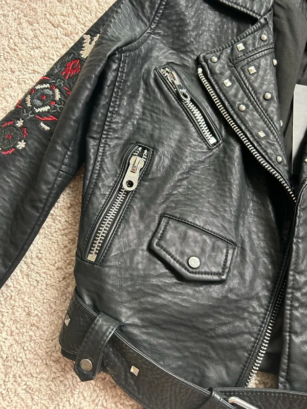 Vigoss faux leather jacket. XS - Image 5