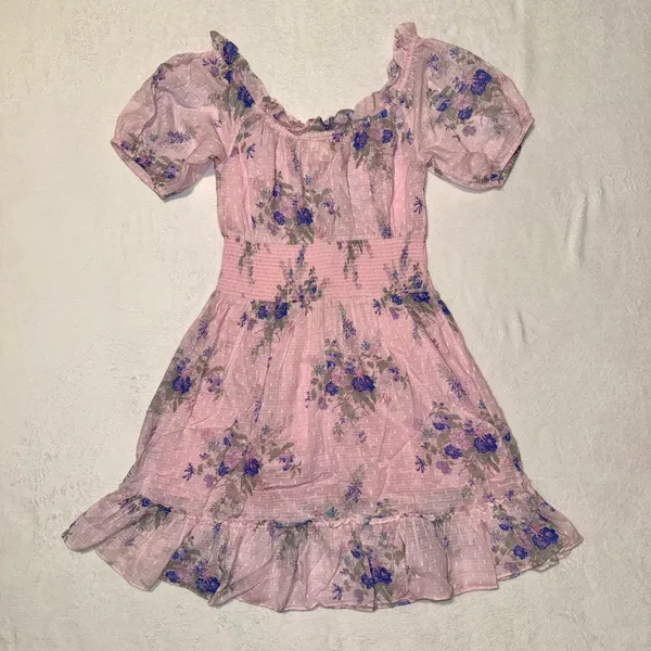 Loveshackfancy Lai Mini Floral Dress Size Small - Image 8