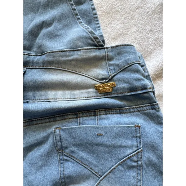 Tush Push Women's Size L Overall Jeans Size L - Image 10