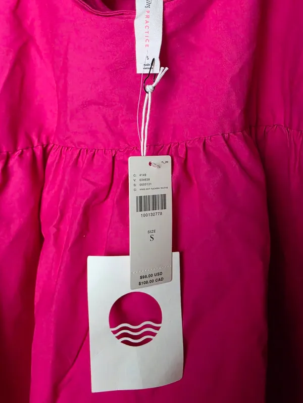 Anthro / Daily Practice Sleeveless Split-Neck Mini Dress - Image 5