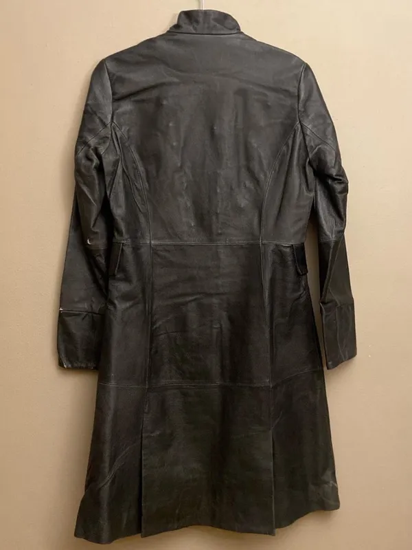 90s leather pirate coat Black Size 8 - Image 4
