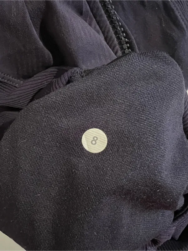 Women's Lululemon In Flux Jacket Inkwell Navy Blue Zip-Up Hooded Reversible Gym - Image 4