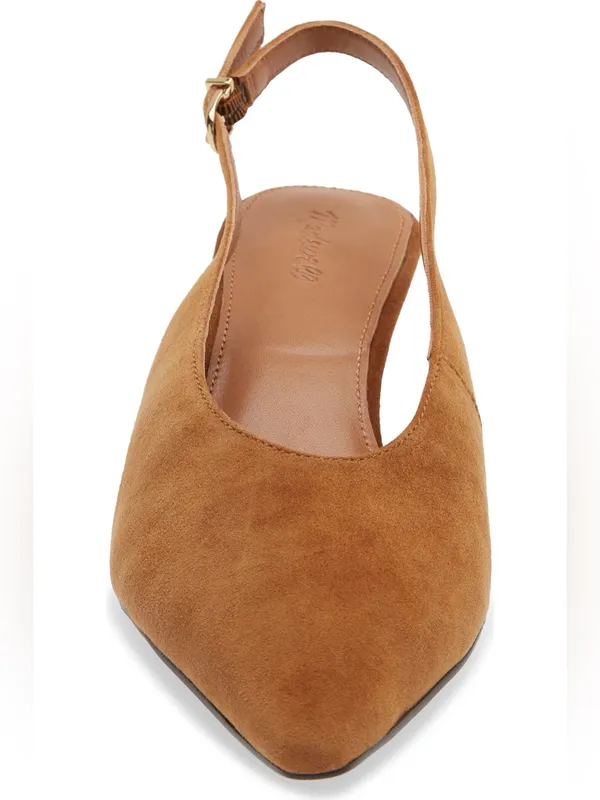 Madewell Emilie Pointed Toe Slingback Kitten Heels - Image 3