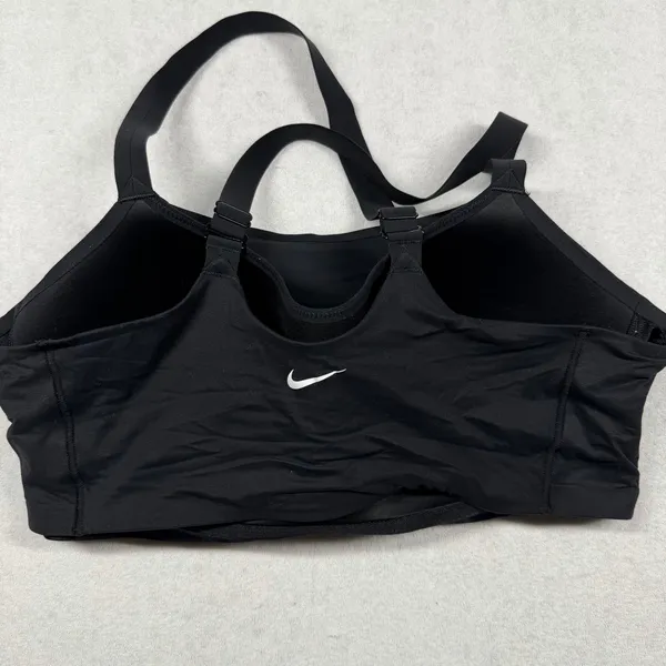 Nike Dri-FIT Sports Bra Women’s XL Black Adjustable Crossback Straps - Image 2