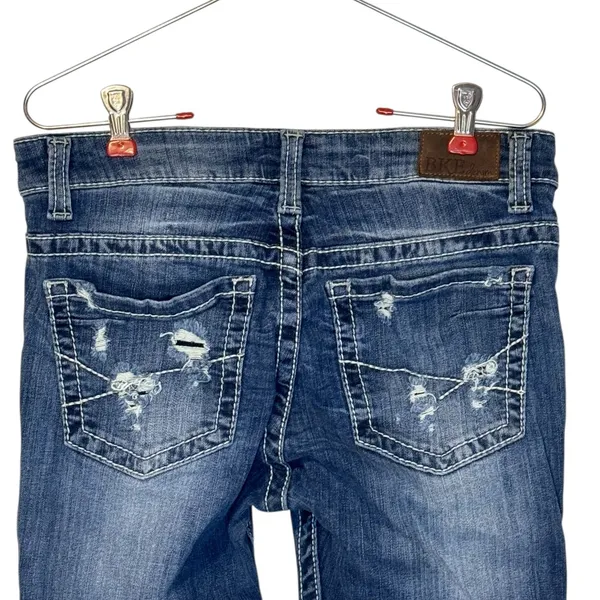 Buckle Women's Jeans Distressed Payton Skinny Hi-Rise Stretch Denim Navy Blue 28L‎ - Image 9