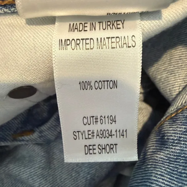 AGOLDE Dee Jean Short in Muse Blue, Size 26 - Image 5