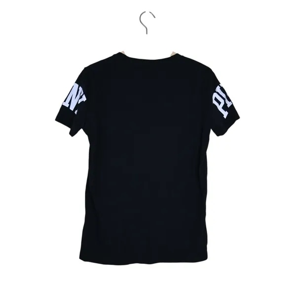 PINK Victoria's Secret Women's S Black Short Sleeve T-Shirt - Image 2