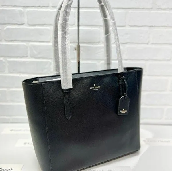 Kate Spade New York Black Schuyler Saffiano Medium Tote - Image 2