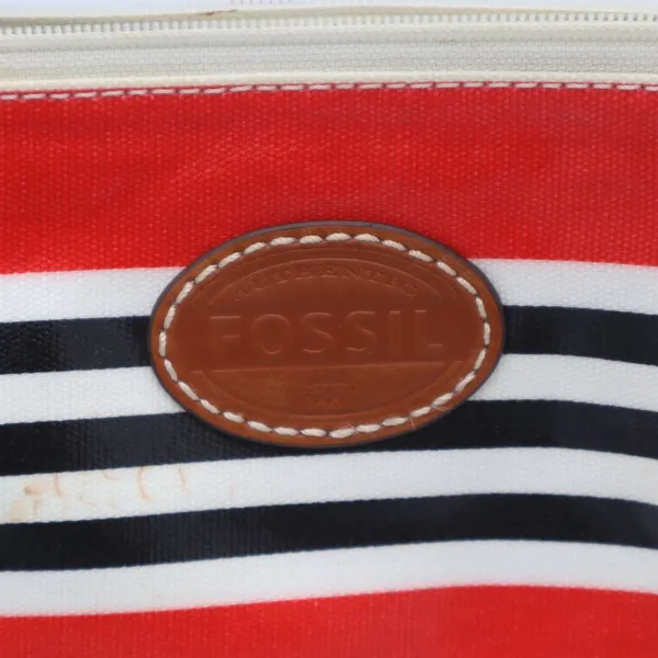 Fossil Keyper Womens Handbag Multicolor Striped Adjustable Strap Crossbody Bag - Image 2