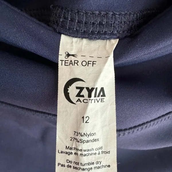 Zyia Shimmer Soft n Snug Blue Leggings - Image 6