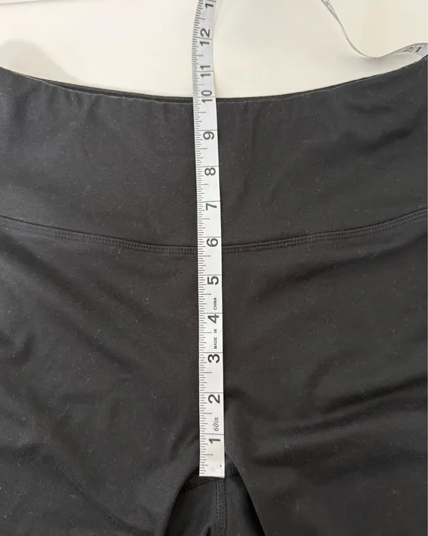 Maurices High Rise Luxe Biker Shorts Solid Black 7” Athleisure - Image 8
