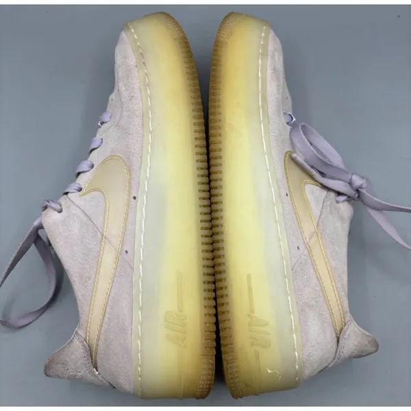 Nike Air Force 1 Sage LX Low Womens 8.5 Violet Mist Suede Sneakers AR5409-500‎ - Image 8