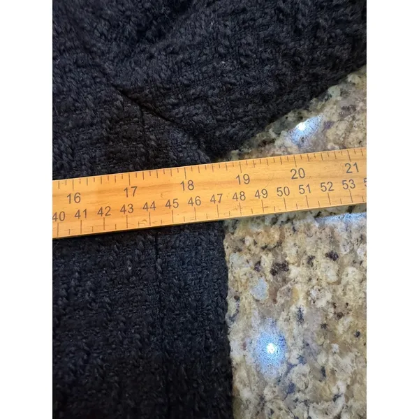 Laundry by Shelli Segal Chunky Knit Black Boucle Coat Size XS Collared - Image 11