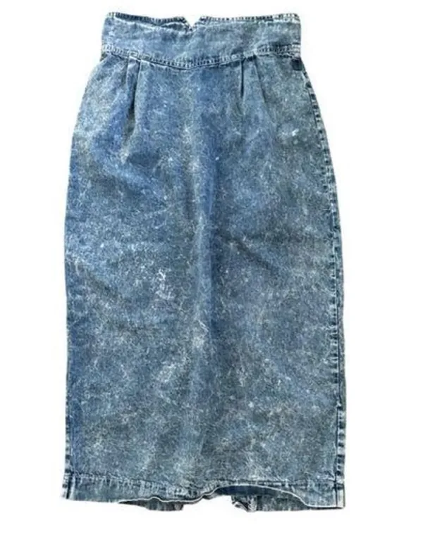 denim midi skirt Blue Size M - Image 2