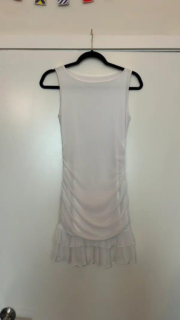 Amazon White Bodycon Mini Dress - Image 4