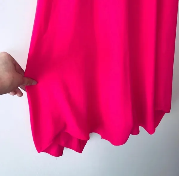Amanda Uprichard Neon Pink Romper Solid V-neck Spaghetti Strap NWT - Image 5